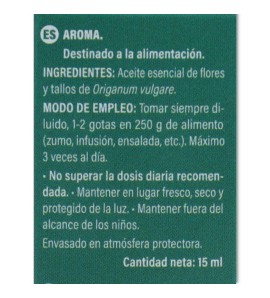 Aceite Esencial Oregano 15 ml Marnys