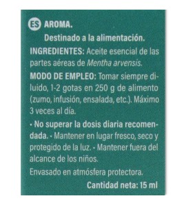 Aceite Esencial Menta Arvensis 15 ml Marnys