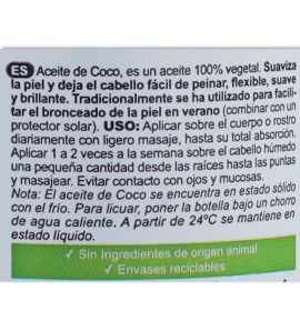 ACEITE DE COCO dosificador 500 ml MARNYS