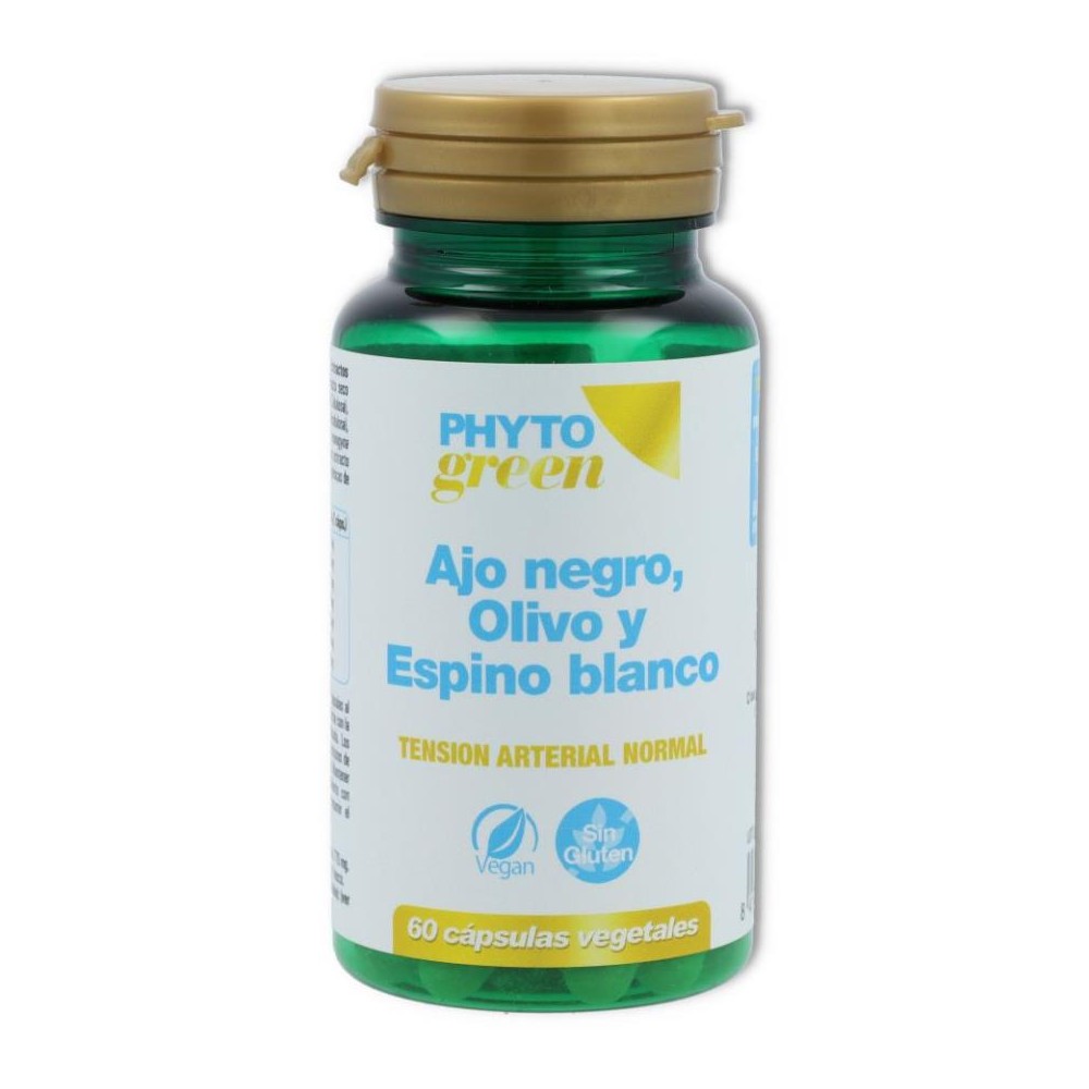 Phytogreen Ajo Negro Olivo y Espino Blanco 60 cap