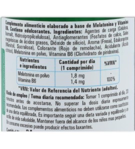 Phytogreen Melatonina Masticable 60 comprimidos