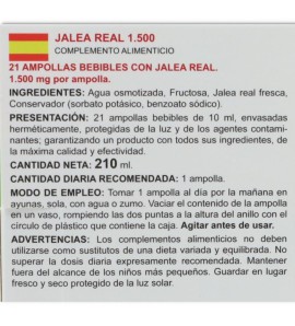 Jalea Real 1500 21 ampollas  Herbasol