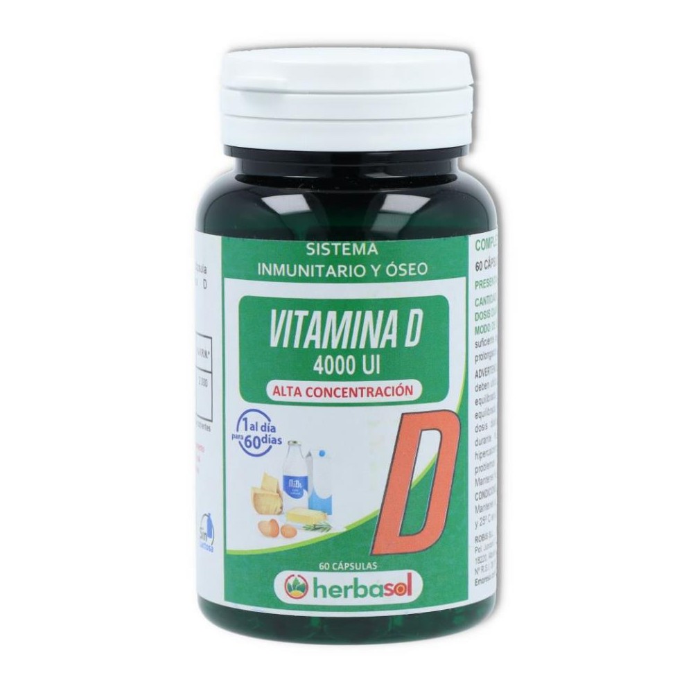 Vitamina D 4000 UI Herbasol 60 caps