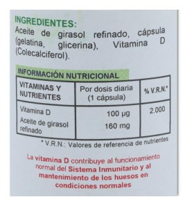 Vitamina D 4000 UI Herbasol 60 caps