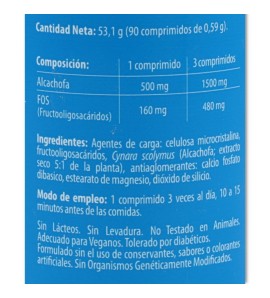 Alcachofa 500 mg 90 comp Naturmil