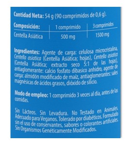 Centella Asiatica 500 mg 90 comp Naturmil