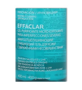 Effaclar  microexfoliante  400 ml La roche posay