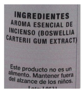 Ritual Esencia Incienso 15 ml Trinidad