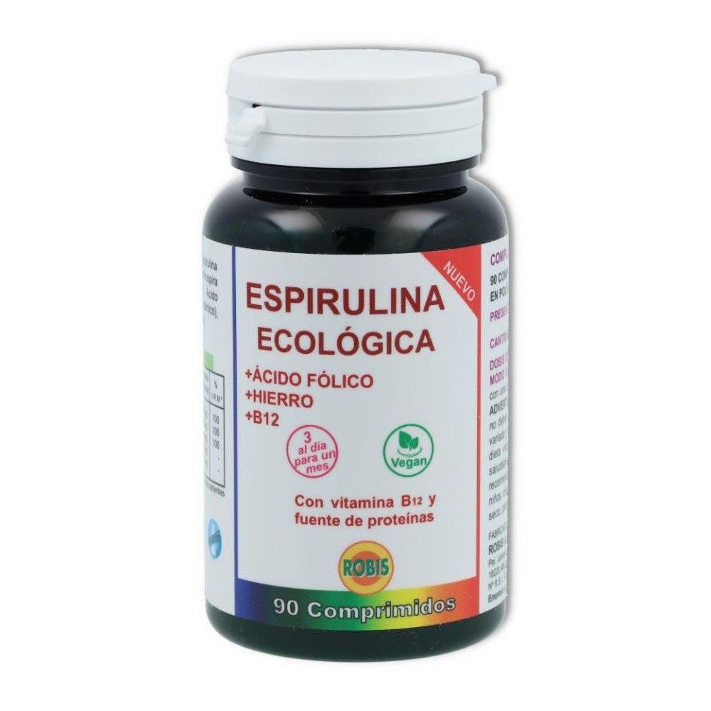 Espirulina Bio 500 mg 90 comp Robis