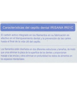 CEPILLO DENTAL CARBON ACTIVO IRISANA