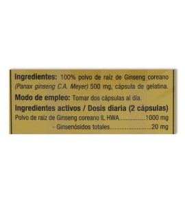 Ginseng 100 Cap Tarro Tongil