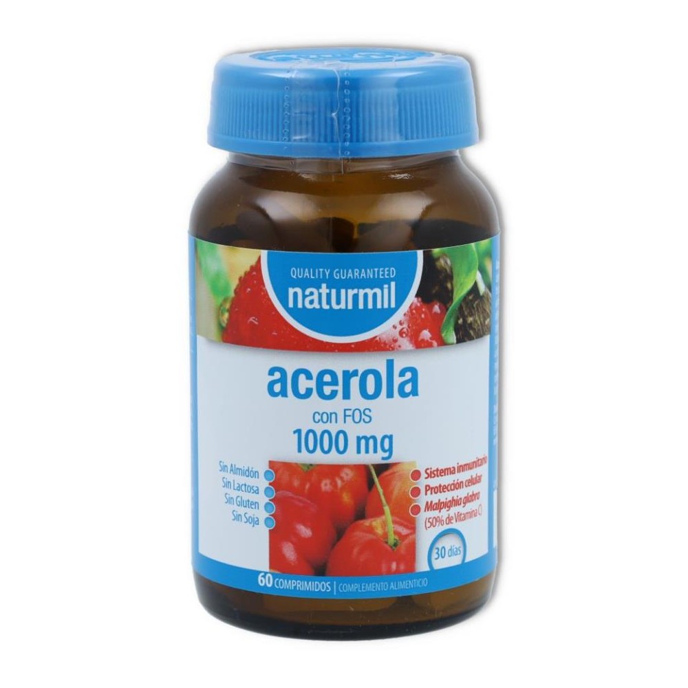 Acerola con Fos 1000 mg 60 comp Naturmil