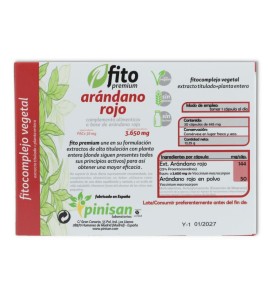 Fito Premium arándano rojo 30 caps Pinisan