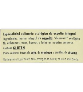 Espaguetis Integral De Espelta Eco 500 gr Castagno