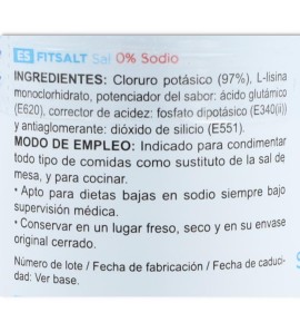 Fitsalt 0  sodio 250 gr Marnys