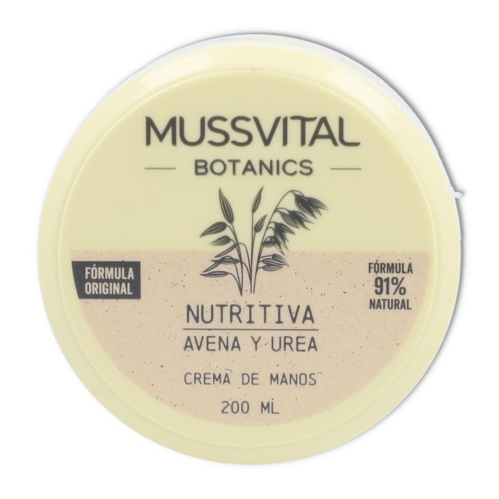 Crema Manos Avena y Urea 200 ml Mussvital