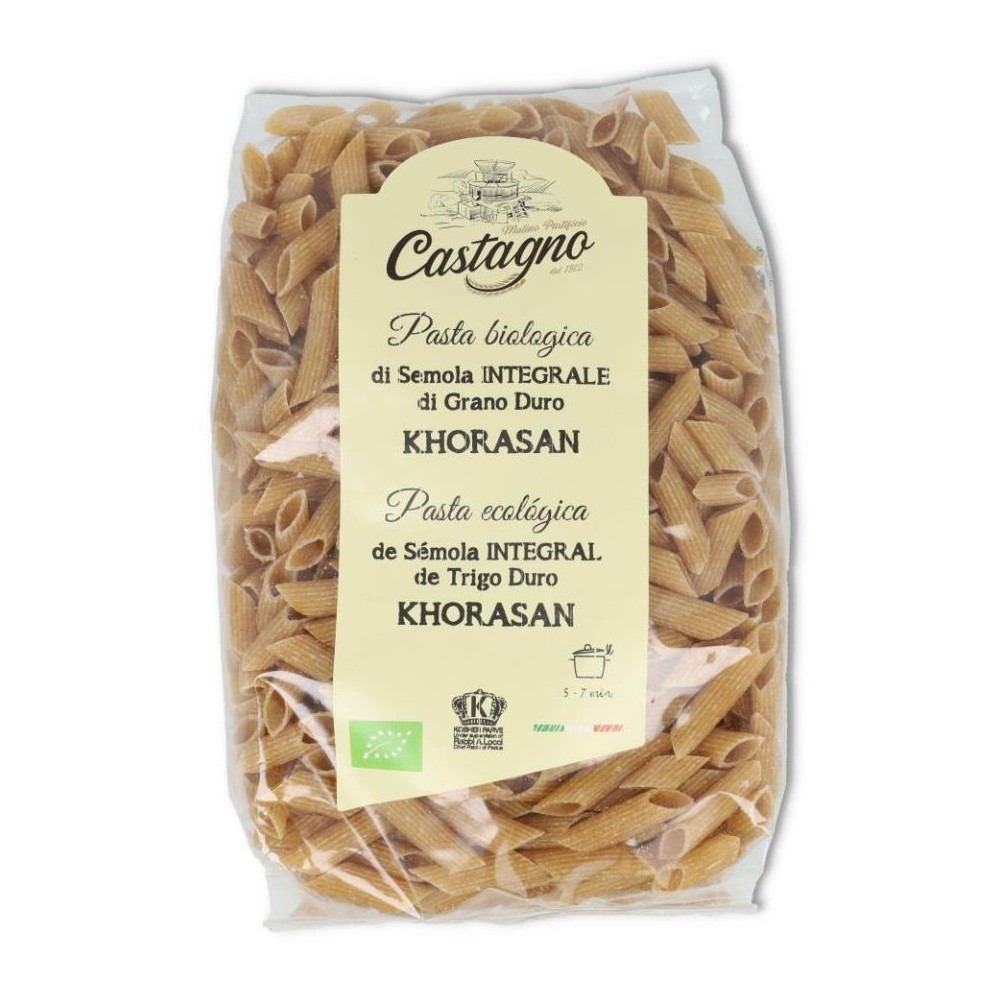 Macarrones integrales kamut 500gr Castagno