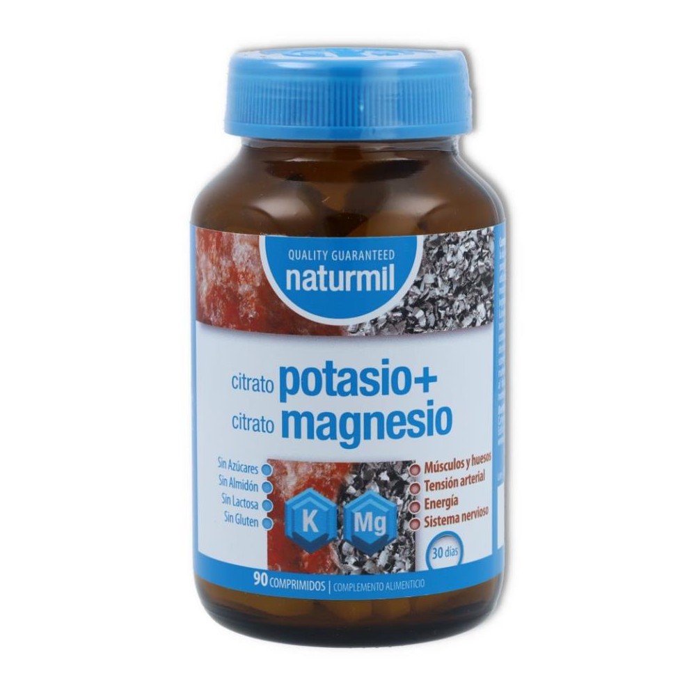 Citrato de Potasio   Magnesio 90 comp Naturmil