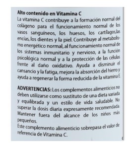 Holovit Vitamina C Organica 180 cap Equisalud