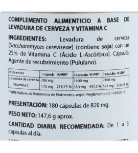 Holovit Vitamina C Organica 180 cap Equisalud