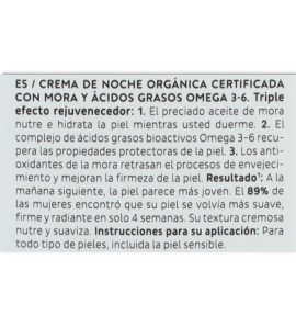 Mossa Crema Noche Reparadora 50 ml