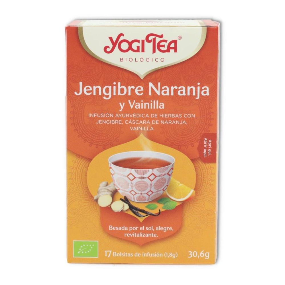 TE JENGIBRE NARANJA Y VANILLA 17 filtr Yogi