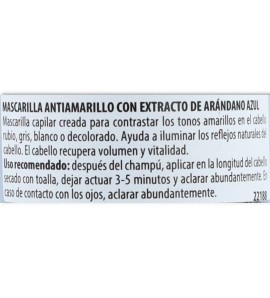 Mascarilla Capilar Antiamarillo 250 ml Noah