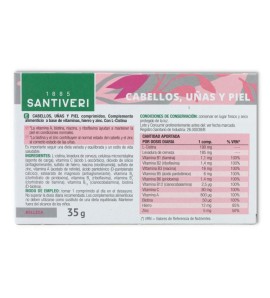 MULTIVIGOR CABELLO UÑAS Y PIEL 48 COMP SANTIVERI