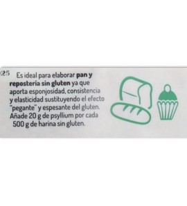 Psyllium Sin Gluten Bio 125 gr El Granero