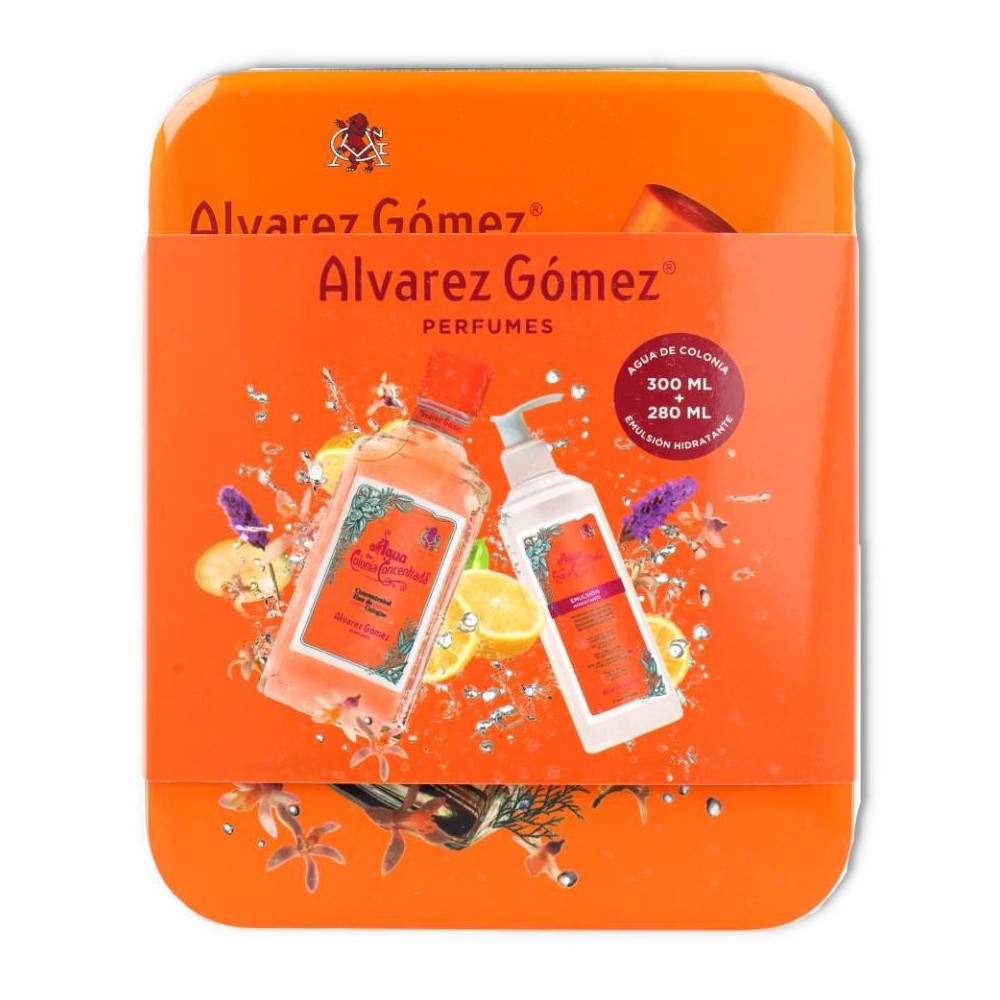 Lata Naranja Colonia  Emulsion Alvarez Gomez