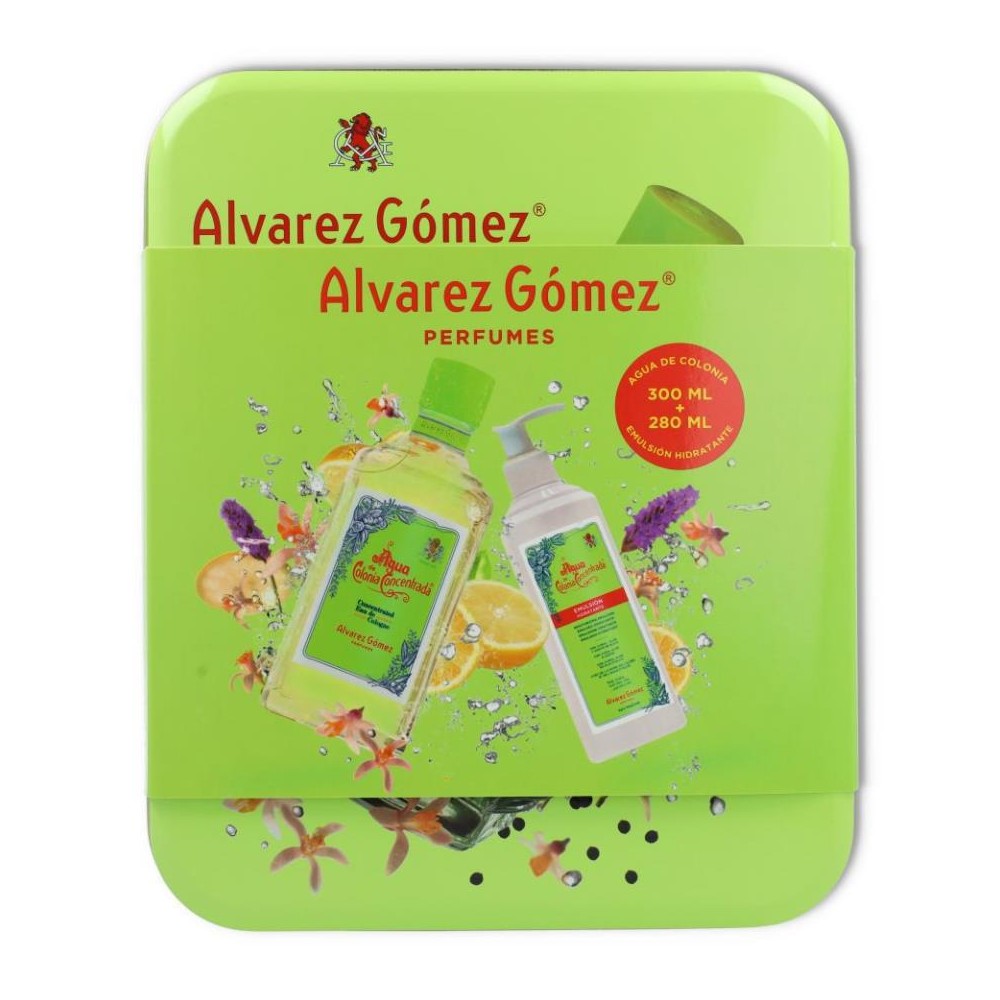 Lata Verde Colonia   Emulsion Alvarez Gomez