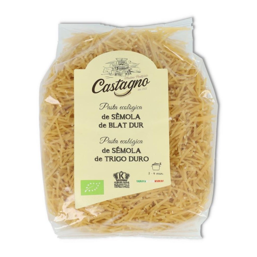 FIDEO SEMOLA Nº 4 ECO 500 gr CASTAGNO