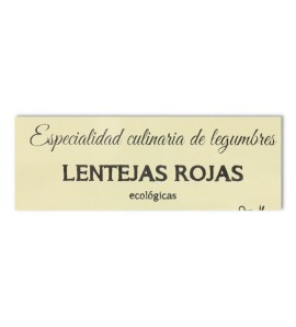 Sedanis de lenteja roja eco castagno