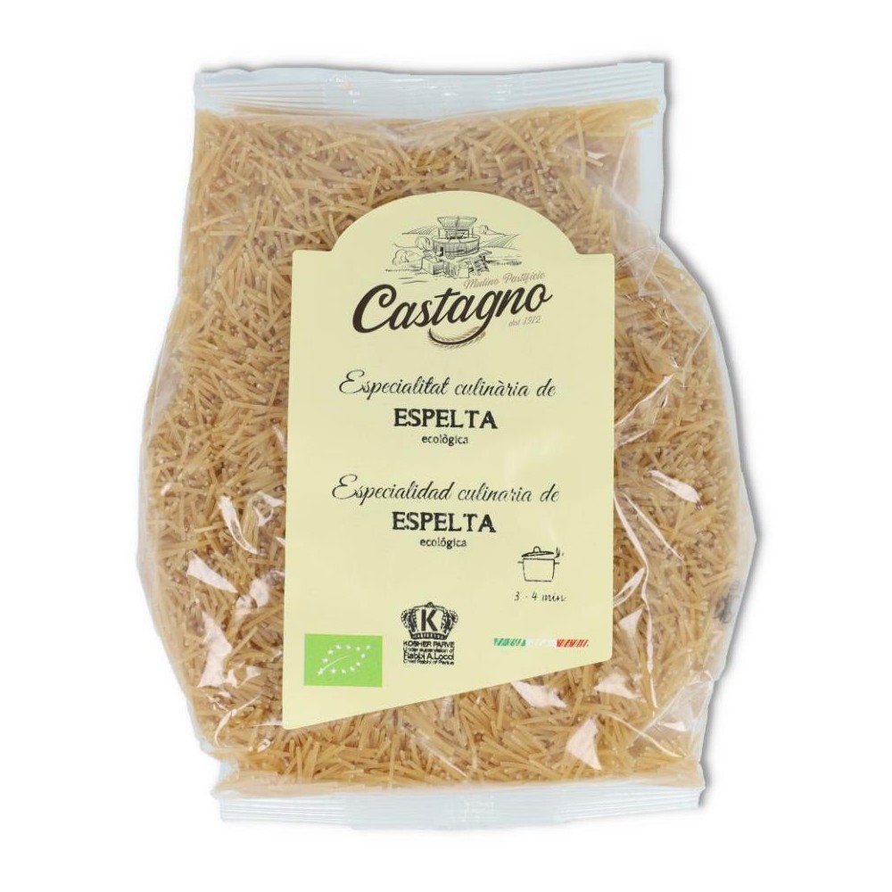 Fideo espelta blanca 500 gr bio Castagno