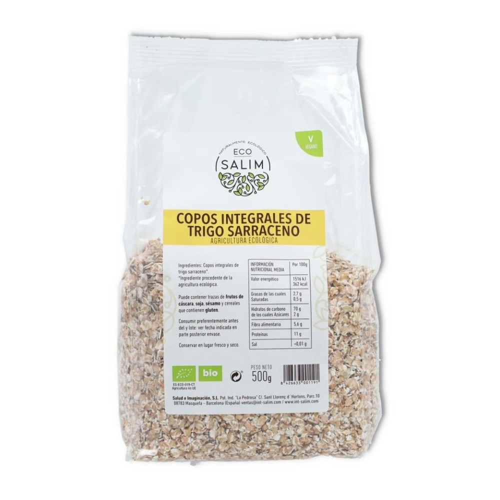 Copos Integrales Trigo Sarraceno 500 gr Eco Salim