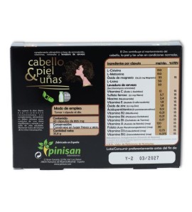 Pinisan Pack 3 Cajas Cabello-Piel-Uñas 40 cap