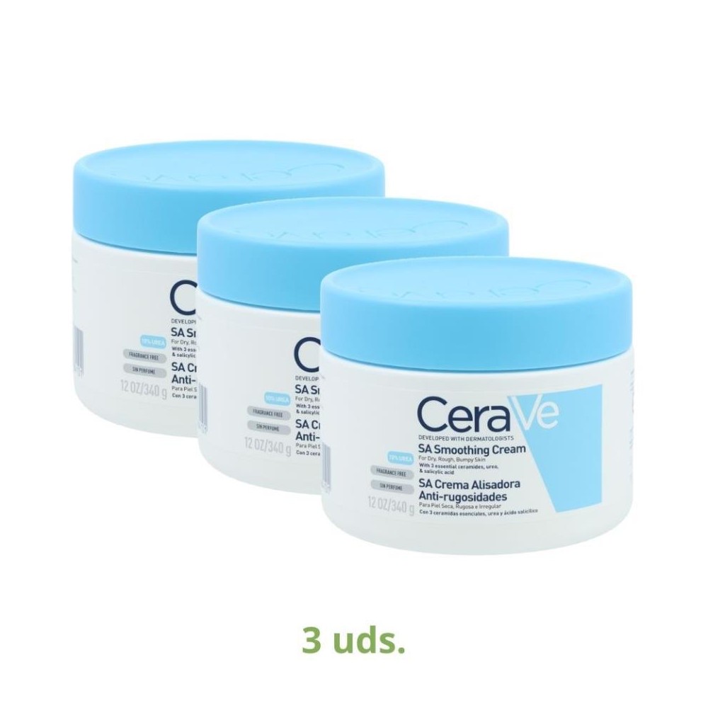 Cerave Pack 3 Botes Crema Antirugosidades 340 ml