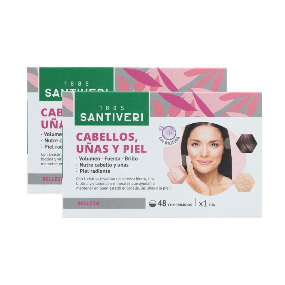 Santiveri Pack 2 Cajas Cabello Piel Uñ 48 comprimi