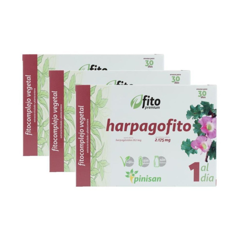 Pinisan Pack 3 Cajas Harpagofito 30 cap 