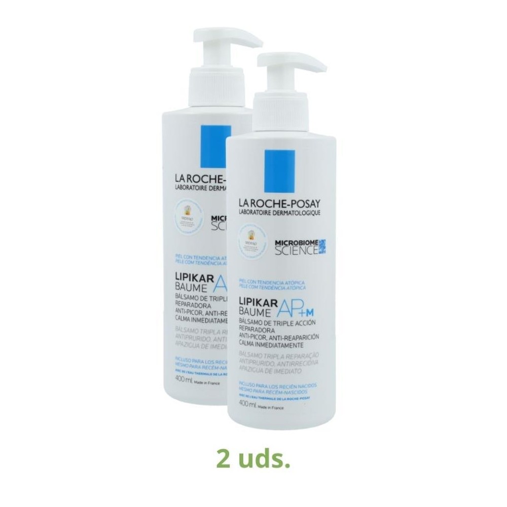 Roche Pack 2 botes Lipikar Baume AP 400 ml