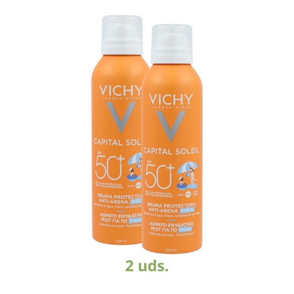 Vichy Pack 2 botes Bruma Anti Arena Niño SPF 50 